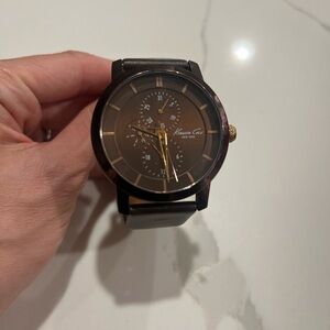 Kenneth Cole Dark Brown and Gold Watch